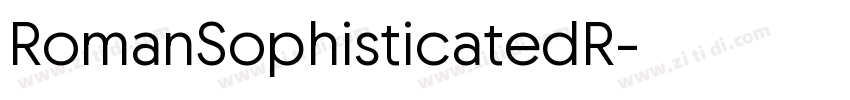 RomanSophisticatedR字体转换