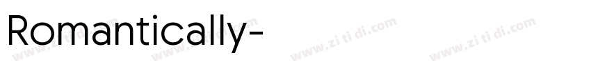 Romantically字体转换