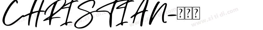 CHRISTIAN字体转换