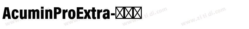 AcuminProExtra字体转换
