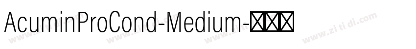 AcuminProCond-Medium字体转换