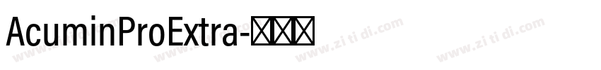 AcuminProExtra字体转换