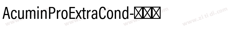 AcuminProExtraCond字体转换