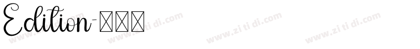 Edition字体转换