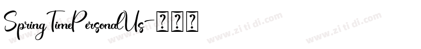 SpringTimePersonalUs字体转换