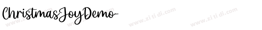 ChristmasJoyDemo字体转换