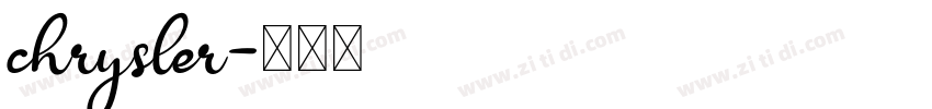 chrysler字体转换