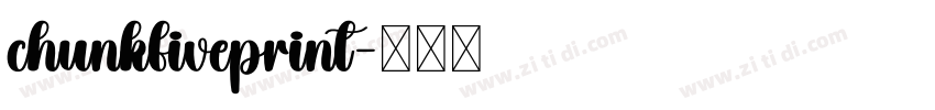 chunkfiveprint字体转换