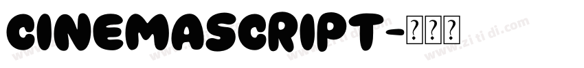 CinemaScript字体转换