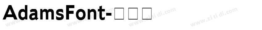 AdamsFont字体转换