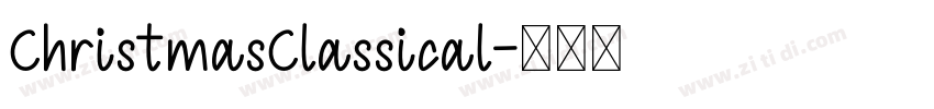 ChristmasClassical字体转换
