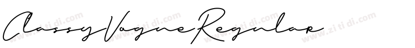 ClassyVogueRegular字体转换