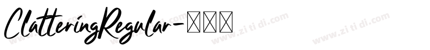ClatteringRegular字体转换