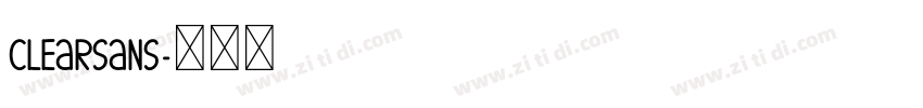 clearsans字体转换