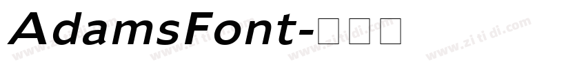 AdamsFont字体转换