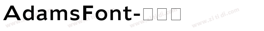 AdamsFont字体转换