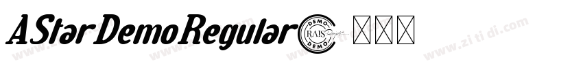 AStarDemoRegular字体转换 AStarDemoRegular字体转换