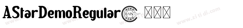AStarDemoRegular字体转换 AStarDemoRegular字体转换