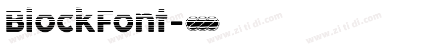 BlockFont字体转换
