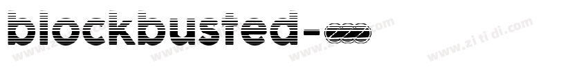 blockbusted字体转换
