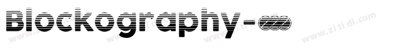 Blockography字体转换