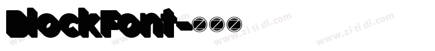 BlockFont字体转换