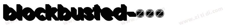 blockbusted字体转换