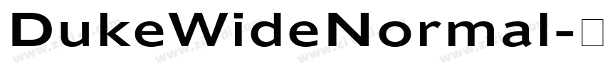 DukeWideNormal字体转换