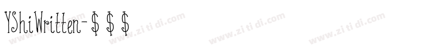 YShiWritten字体转换
