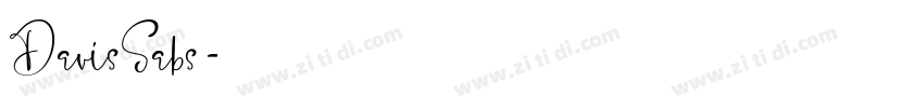DavisSabs字体转换