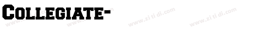 Collegiate字体转换