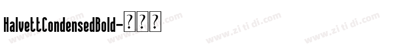 HalvettCondensedBold字体转换