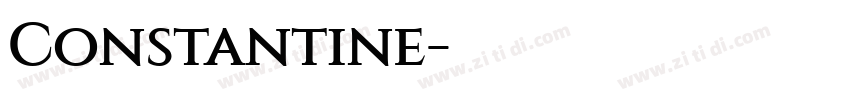 Constantine字体转换