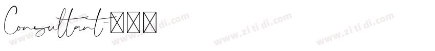 Consultant字体转换