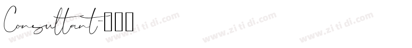 Consultant字体转换