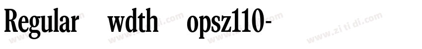 Regular_wdth_opsz110字体转换
