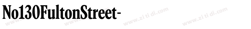 No130FultonStreet字体转换