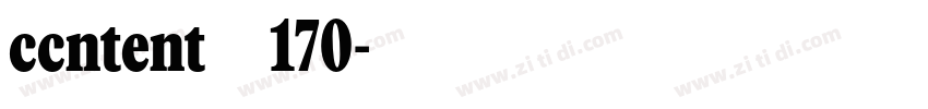 ccntent_170字体转换
