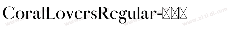 CoralLoversRegular字体转换