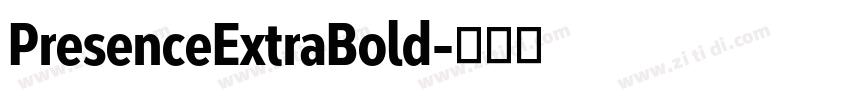 PresenceExtraBold字体转换