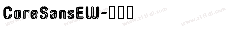 CoreSansEW字体转换