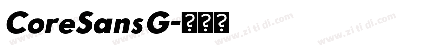 CoreSansG字体转换
