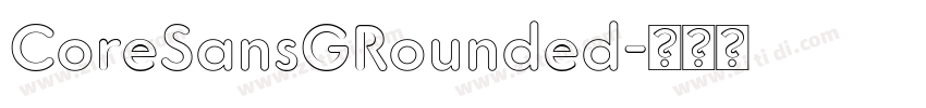 CoreSansGRounded字体转换
