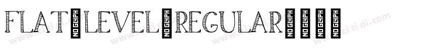 Flat_Level_Regular字体转换