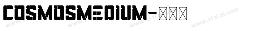 CosmosMedium字体转换
