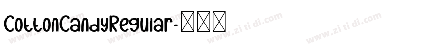 CottonCandyRegular字体转换 CottonCandyRegular字体转换