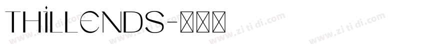 Thillends字体转换