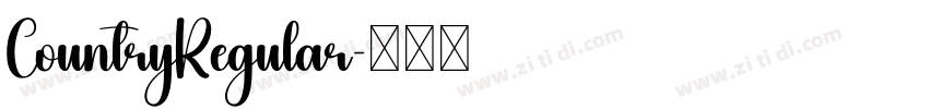 CountryRegular字体转换 CountryRegular字体转换