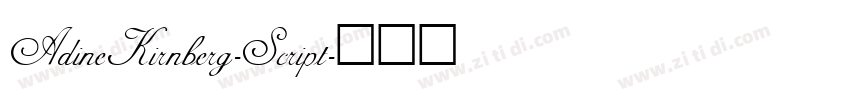 AdineKirnberg-Script字体转换