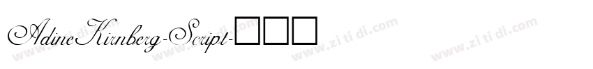 AdineKirnberg-Script字体转换